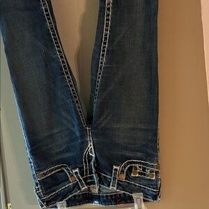 True Religion Women's Dark Blue Straight Leg Jeans